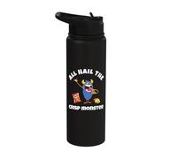 Crisps Funny Niños Snack Lovers All Hail Crisp Monster Stainless Steel Insulated Water Bottle