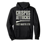 Crispus Attucks 1770 Primer mártir de la Guerra Revolucionaria Sudadera con Capucha