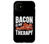 Crispy Mood Booster Bacon Is My Therapy Design Carcasa para iPhone 11