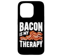 Crispy Mood Booster Bacon Is My Therapy Design Carcasa para iPhone 15 Pro