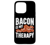 Crispy Mood Booster Bacon Is My Therapy Design Carcasa para iPhone 15 Pro Max