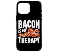 Crispy Mood Booster Bacon Is My Therapy Design Carcasa para iPhone 16 Pro Max