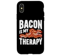 Crispy Mood Booster Bacon Is My Therapy Design Carcasa para iPhone X/XS