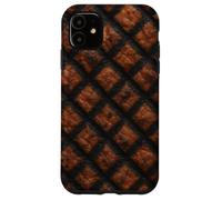 Criss-Cross Grill Marks Seared Meat Close-Up Print Carcasa para iPhone 11