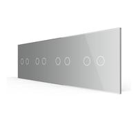 Cristal Apertura 4 compartimento livolo Cristal sin Interior VL de C7 de C2/C2/C2/C2 Blanco/Gris/Negro/Oro, 250.00V