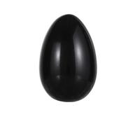 Cristal Blanco Punto Azul Jade Obsidiana Negra Patrón De Huevo Mini Adorno Piedra Natural Piedra,B-Obsidiana Negra