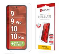 Cristal blindado DISPLEX 2D/ Transparente (10H) para Google Pixel 9/9 Pro Marco de montaje ecológico, cristal templado, película protectora resistente a arañazos, compatible con fundas