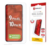 Cristal blindado DISPLEX 2D/ Transparente (10H) para Google Pixel 9 Pro XL Marco de montaje ecológico, cristal templado, película protectora resistente a arañazos, compatible con fundas