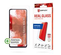 Cristal blindado DISPLEX 2D/ Transparente (10H) para Samsung Galaxy A54 5G Marco de montaje ecológico, cristal templado, película protectora resistente a arañazos, compatible con fundas