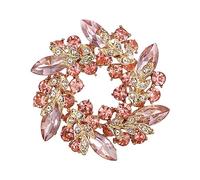 Cristal boda ramillete joyería accesorios novia flor corona broche pin para las mujeres, Plástico Metal