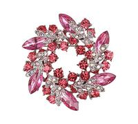 Cristal boda ramillete joyería accesorios novia flor corona broche pin para las mujeres, Plástico Metal