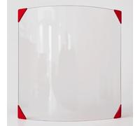 Cristal Caminos Sevilla - Vidrio curvo para estufa de madera - 495 x 330 mm (Ax H) - 4 mm