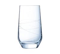 Cristal D'Arques - Colección Abstraction - Taza forma alta 40cl - Transparente - Moderno y contemporáneo - Made in France