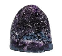 Cristal de amatista, Racimo de cuarzo geoda cristal amatista natural, piedra preciosa cruda 8,3x7,2x9,2 cm(B)