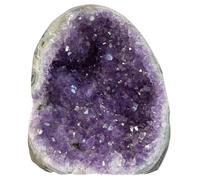 Cristal de amatista|Roca de cristal de amatista, geoda natural de 300-400 g, cristales de energía positiva y piedras espirituales para la decoración del hogar de la oficina del coche