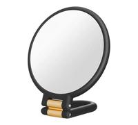Cristal de aumento transparente de 50 aumentos de doble cara portátil para dar forma precisa a las cejas y aplicación de lentes, mango ergonómico, lupa