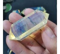 Cristal de cuarzo citrino raro asiático hexagonal punta de varita amarilla piedra de cristal decoración del hogar 5-6 cm, cristal de citrino, 5 piezas