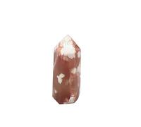 Cristal de energía positiva, 1 pieza, torre de cuarzo rosa natural, flor de cerezo, ágata, punto de cristal, piedra de poder, , joyería de cristal curativo, decoración del hogar, habitación adecuada f