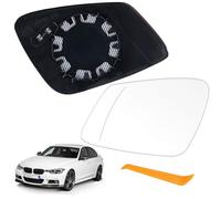 Cristal de espejo reemplazar para BMW F01 F07 F10 F11 F20 F21 F22 F30 F31 F32 F34 F36 i3 Calentable Retrovisor exterior ajustable adecuado lente de marcha atrás espejo(Lzquierda)