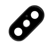 Cristal DE LA Camara Lente + Marco para iPhone X EMBELLECEDOR Negro 10