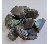 Cristal de labradorita colorido natural piedra lunar original piedra lunar cristales piedra óptica energía mineral roca para decoración, multicolor, 50 g 2-4 cm