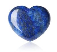 Cristal de lapislázuli de 45 mm en forma de corazón de lapislázuli con forma de corazón, cristales de regalo para mujeres, joyería de piedra extraña