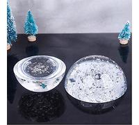 Cristal de media burbuja bola pisapapeles hemisferio domo lupa mitad decoración del hogar adornos estatuillas regalo miniatura-transparente_100mm