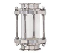 Cristal de mirilla de aceite de 1/2 pulgadas, acero inoxidable, cristal de visión recto, 76 mm, sin fugas, duradero, resistente, para aplicaciones de aceite y aire (63 mm)