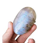 Cristal de piedra lunar pulido natural - Piedra semipreciosa for yoga, decoración de peceras y adornos for el hogar(50-80g)