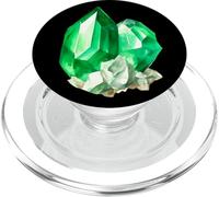 Cristal de piedra preciosa esmeralda PopSockets PopGrip para MagSafe
