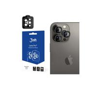 Cristal de protección para objetivo - 3mk - iPhone 15 Pro - Cristal templado 9H - Resistente a los impactos - Grafito