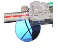 Cristal de Reloj de Doble cúpula Azul - Cristal Mineral de 2,0 mm de Grosor con Revestimiento antirreflejo - Opciones de diámetro de 40 a 42,5 mm(41.5mm)