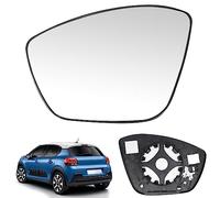 Cristal De Retrovisor Calefactable Izquierda Compatible con Citroen C3 MK3 2016-2021 Peugeot 208/308/2008 2013-2019 Espejo Retrovisor