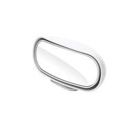 Cristal de retrovisor exterior Para Coche 360 Grados Ajustable Ancho HD Ángulo Cristal Lateral Trasero Punto Ciego Auxiliar Estacionamiento Espejo Universal(White)