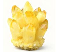 Cristal De Roca En Bruto, 240-610G Cristal De Roca Piedra Natural, Minerales En Bruto, Piedras Energeticas De Cristal De Roca, Gemas De Cristal En Bruto Para Curación Y Decoración,Amarillo,610g