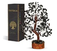 Cristal de turmalina negra: árbol bonsái, árbol del dinero, árbol negro, árbol de la vida, regalos energéticos para mujeres, cristales y piedras preciosas