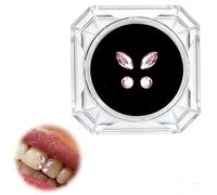 Cristal del diente, Tartar Adornos de Dientes Cristal Gema Dientes Gemas Dientes 4pcs/Caja Dientes Gema Belleza Dental Diamante Dientes Cristal Adornos