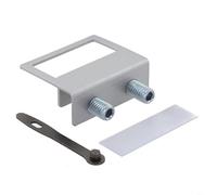 Cristal deslizante para cerradura de ventana con mecanismo de llave y tapón de hierro para controlar el rango de apertura en correderas para sistemas de rieles de ventana (plata)