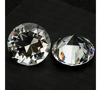Cristal diamante en forma de pisapeles decorativo corte cristal piedra preciosa gigante boda Navidad ornamento regalos, transparente, 30mm
