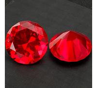 Cristal diamante en forma de pisapeles decorativo corte cristal piedra preciosa gigante boda Navidad ornamento regalos, rojo, 30mm