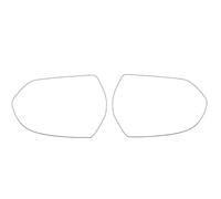 Cristal Espejo Cubierta de espejo retrovisor externo lateral lente de cristal marco luz señal de giro cubierta inferior para Ford para Territory EV 2019-2021(2 pcs)