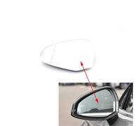 Cristal Espejo Espejo retrovisor gran angular eléctrico con calefacción lateral, cristal para A4 S4 RS4 RS 4 B9 A5 S5 RS6 RS 5 2016-2023, accesorios(Left of Mirror Glass)