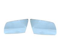 Cristal Espejo Repuesto Para 5 Series Para E60 Para E61 Para E63 Para E64 2003-2008 Lado Izquierdo Derecho Espejo Retrovisor Calefactado Azul Vidrio Gran Angular(A pair blue)