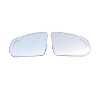 Cristal Espejo Retrovisor Compatible Con Volvo Para S60 2020 2021 2022 2023, Lentes Retrovisores Laterales Reflectantes Exteriores, Lentes De Cristal Calefactables Advertencia De Para Punto Ciego.(2PC