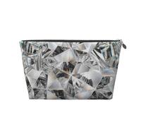 Cristal Estilo Textura de Diamante, Bolsa de artículos de tocador Bolsa de Maquillaje Bolsa de cosméticos Bolsa de artículos de tocador de Viaje portátil