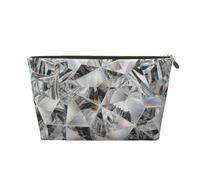 Cristal Estilo Textura de Diamante, Bolsa de Maquillaje Bolsa de cosméticos Bolsa de artículos de tocador de Viaje portátil Bolsa de artículos de tocador
