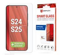 Cristal inteligente DISPLEX (9H) para Samsung Galaxy S24/S25 Adhesivo de montaje, irrompible, ultrafino, invisible