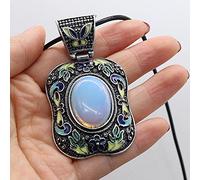 Cristal Lapislázuli Turquesas Pendentif Colliers pour Femmes Hommes-Opale