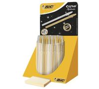 Cristal Medium Negro, Azul Bolígrafo de punta retráctil con pulsador Medio 40 pieza(s)