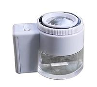 Cristal mejorado con luz LED iluminado lupa con escala para personas mayores, vidrio de inspección de lectura con luz para trabajos cercanos